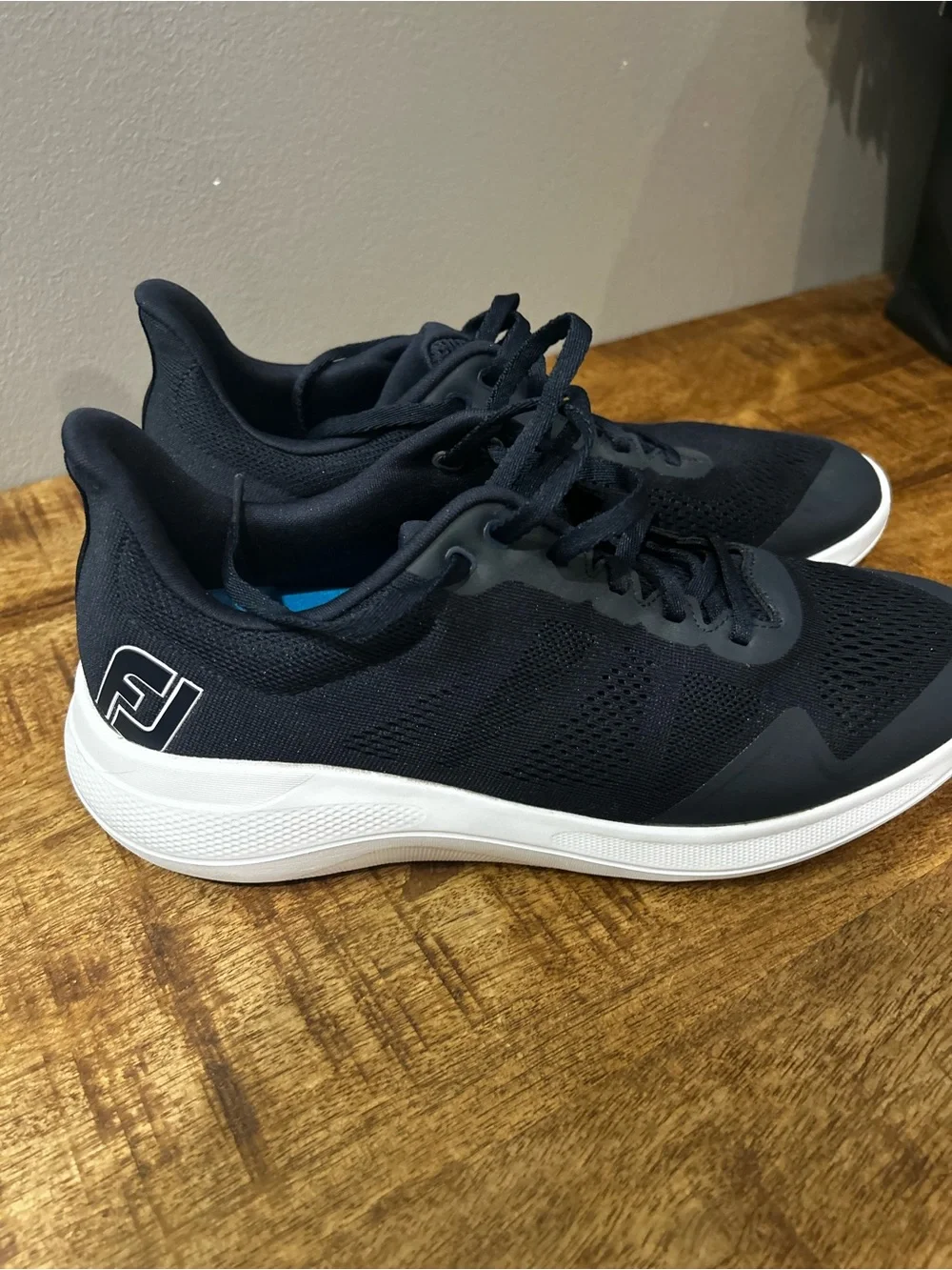 FootJoy Men's Knit Golf Sneakers - Black & White